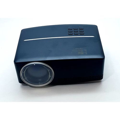 Generic Gp80 Led Projector - 30000 Hour - 1800 Lumens + Mini Receiver + Hd Cable + Screen Roll