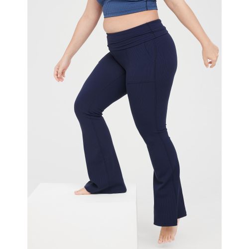 Shop Aerie Real Soft Foldover Flare Pant online