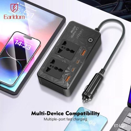 product_image_name-Earldom-ET-LT01 200W Car Power Inverter - Black-5