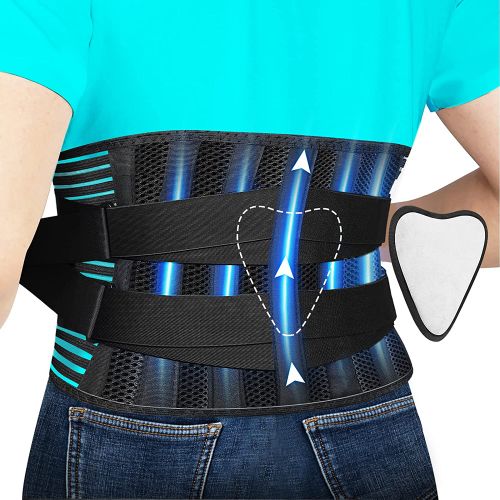 Fashion (Black)JUUMMP Back S For Lower Back Pain Relief With 6