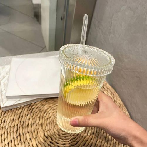 product_image_name-Generic-Trendy mug with a straw lid, glass -2