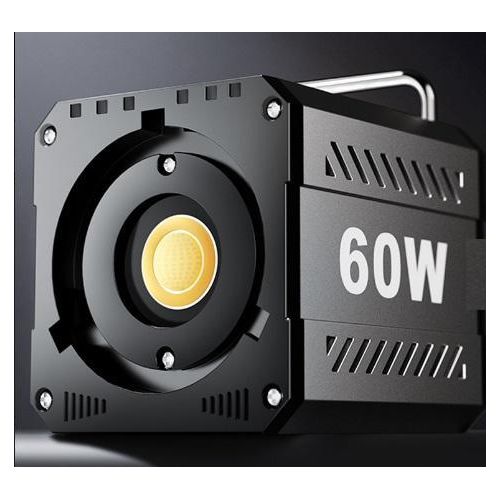 product_image_name-Cob-ضوء فيديو LED قابل لإعادة الشحن بقوة 60 واط مع غطاء عاكس، فلاش محمول باليد 2700 كلفن-7500 كلفن، إضاءة تصوير  بكفاءة CRI>90-6