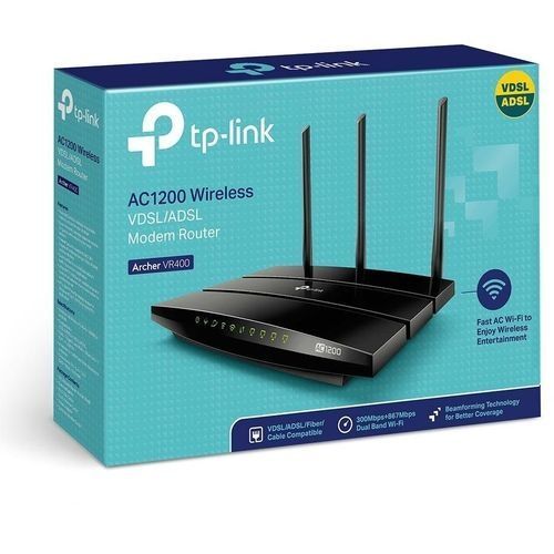 Shop Tp Link Vr400 Ac1200 Wireless Gigabit Vdsl Adsl Modem Router Black Jumia Egypt