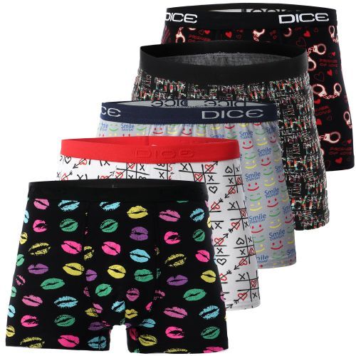 Buy Dice - Set Of (5) Boxers Printed - For Men And Boys in Egypt