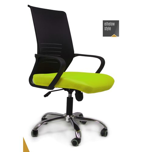 product_image_name-El Helow Style- كرسي مكتب - اسود و اخضر -1
