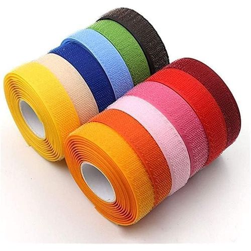 product_image_name-Generic-Colorful nylon Velcro strip with glue-free stitching for crafts, clothing, streetwear, home and office displays white-3