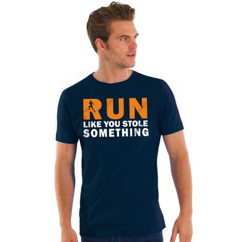 Buy AKAI Run Cotton T-Shirt First Rate For Men - Dark Blue in Egypt