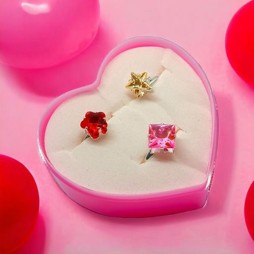 Generic 3 Adjustable Little Girl Jewel Gem Rings In Box Best Price Online Jumia Egypt