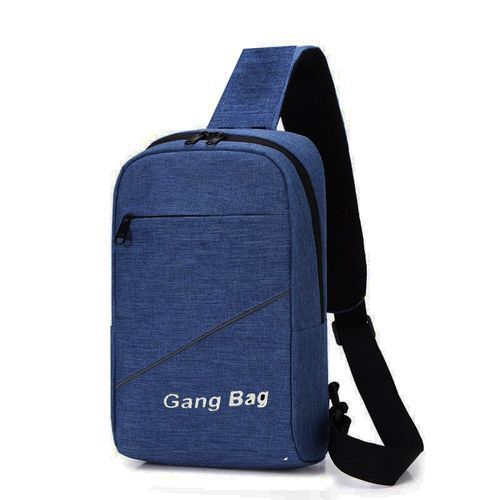 product_image_name-Generic-Male Single Shoulder Bags USB Charging Crossbody Bags Men Anti Theft Chest Bag School Summer Short Trip Messengers Bag New(#blue Chest Bag)-1