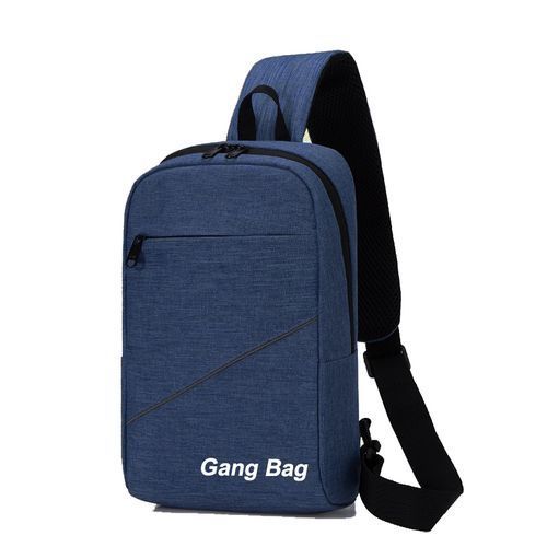 product_image_name-Generic-Male Single Shoulder Bags USB Charging Crossbody Bags Men Anti Theft Chest Bag School Summer Short Trip Messengers Bag New(#blue Chest Bag)-3