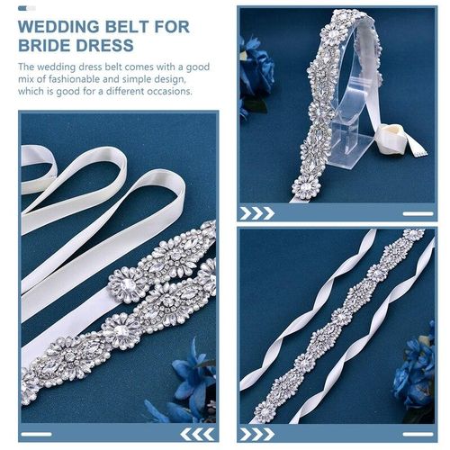 Fashion Bridal Belt Rhine Belt Sparkling Bridal Belt for Wedding Dress Prom  Event Dress @ Best Price Online