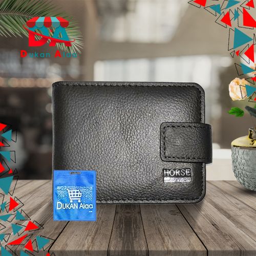 Buy Imperial Horse Black Wallet Leather + Gift Bag Dukan Alaa in Egypt