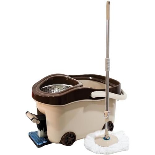 National Automatic Pedal Bucket Beige and Brown