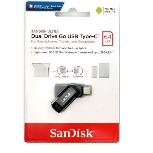Buy Sandisk SDDDC3 64GB Ultra Dual Drive Go USB Type-C Flash Drive in Egypt
