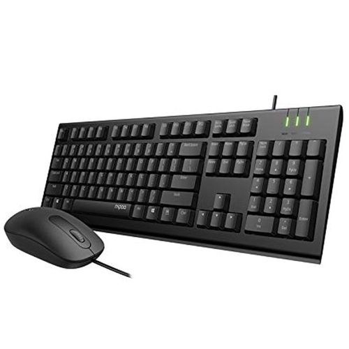 Buy Rapoo X120Pro Wired Optical Mouse And Keyboard Combo - BlackRapoo X120Pro Wired Optical Mouse and Keyboard Combo in Egypt