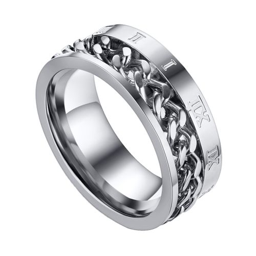 Roman numeral store spinner ring