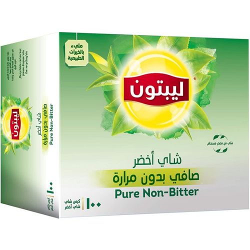 اشتري Lipton Lipton Green Tea, Feel Light, Pure Non-Bitter, All the goodness without the bitterness, 100 Tea bags في مصر