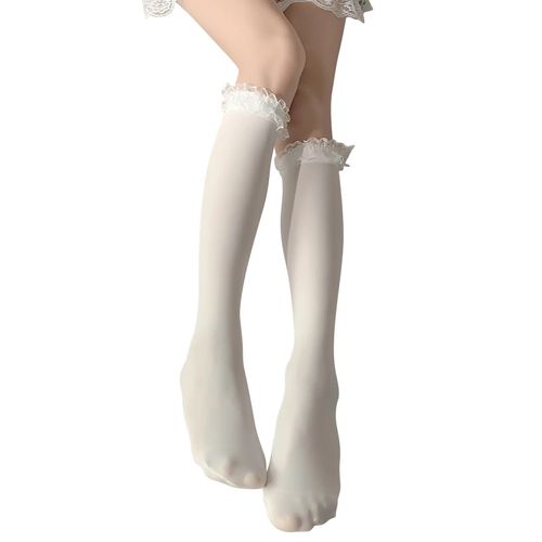 Japanese Women cute Lolita Thigh High stockings cos Knee Over Socks