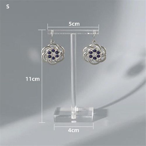 تسوق Fashion Clear Acrylic Earrings Holder Organizer Jewelry Display Rack  Stand T Shape Stud Earrings Shelf Drop Earrings Showcase اونلاين