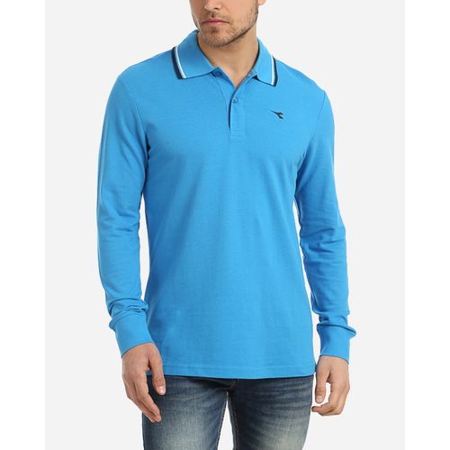 اشتري Diadora Plain Polo Shirt - Blue Sky في مصر