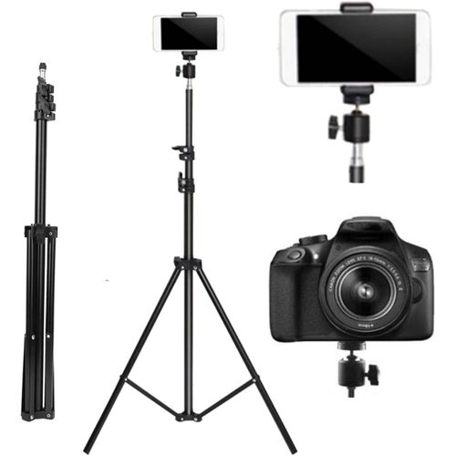 product_image_name-Generic-حامل ثلاثي القوائم لكاميرا ديجيتال بتصميم قابل للتمدد بطول 200 سم مع رأس كروي بانوراما يدور 360 درجة، يناسب للهواتف الذكية وكامرات عاكسة مفردة العدسة والكاميرات الرقمية وغير ذلك-1