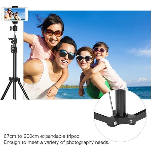 product_image_name-Generic-حامل ثلاثي القوائم لكاميرا ديجيتال بتصميم قابل للتمدد بطول 200 سم مع رأس كروي بانوراما يدور 360 درجة، يناسب للهواتف الذكية وكامرات عاكسة مفردة العدسة والكاميرات الرقمية وغير ذلك-2