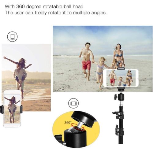 product_image_name-Generic-حامل ثلاثي القوائم لكاميرا ديجيتال بتصميم قابل للتمدد بطول 200 سم مع رأس كروي بانوراما يدور 360 درجة، يناسب للهواتف الذكية وكامرات عاكسة مفردة العدسة والكاميرات الرقمية وغير ذلك-3