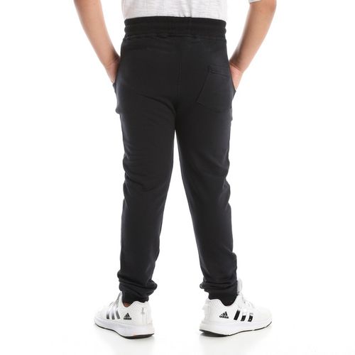 product_image_name-Andora-بنطال أولاد أسود أساسي للجري اليومي مع حافة مطاطية - أندورا-4