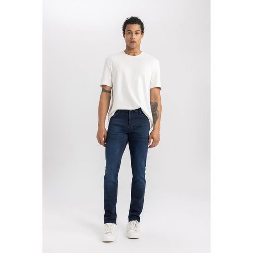 product_image_name-Defacto-Man Pedro-Slim Fit Denim Trousers - Blue Black-3