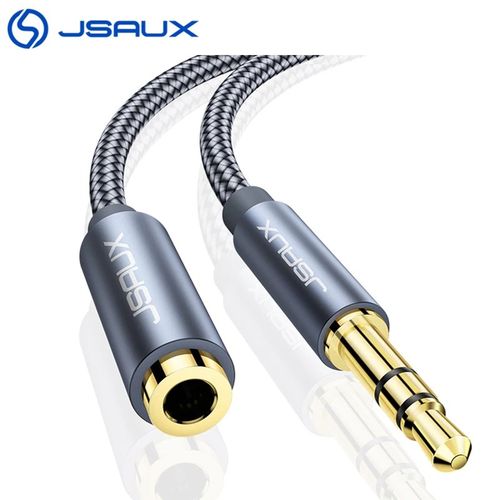 JSAUX Audio Extension - 3.5mm Jack Male-Female Cable Grey 2M @ Best Price  Online