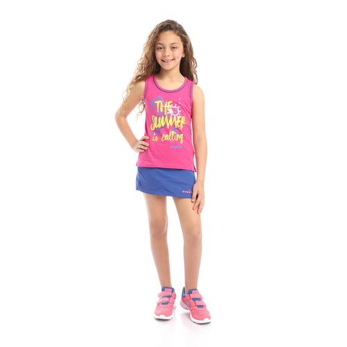 Buy Diadora Girls Set Of Sleeveless Top & Skirt - Fuchsia in Egypt