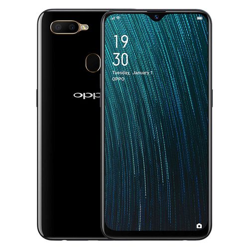 Oppo A5s موبايل ثنائي الشريحة 6.2 بوصة - 32 جيجا/3 جيجا - أسود