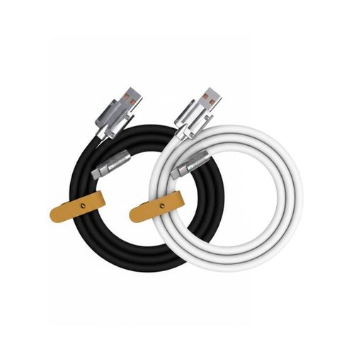 product_image_name-Generic-Super Flash USB Cable Charging 120w  , USB to Micro For Android , 6A , Charging Cable Durable Thick Rubber Case -Multicolour (1pcs)-1