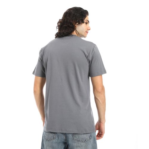 product_image_name-Diadora-تي شيرت قطن مطبوع للرجال من ديادورا - رمادي-3