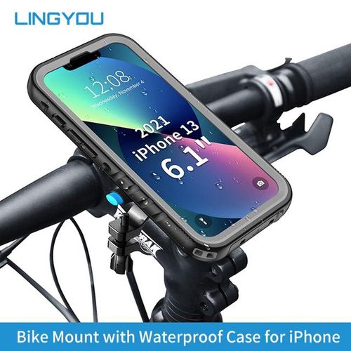 Generic Lingyou Metal Bike Phone Mount For 15 14 11 12 13 Pro Max 7 8 Xs Se3 2 With Waterproof Case Motorcycle Handlebars Holder For iPhone X XS Best Price Online Jumia Egypt