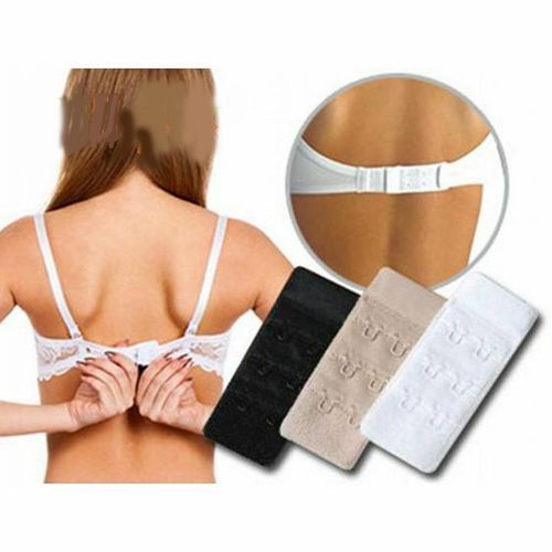 Women's Bra Extender 5 Hook Bra Extension Strap Soft and Comfortable  3pcs-Pack