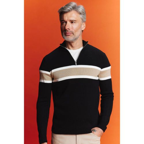 product_image_name-Defacto-Man Standart Fit Long Sleeve Pullover - BLACK-1