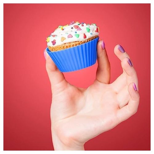 Silicone Cupcake Liners Silicone Muffin Cups for Baking Reusable Baking  Cups Muffin Liners Silicone Cupcake Baking Cups for Bento Box, 12pcs