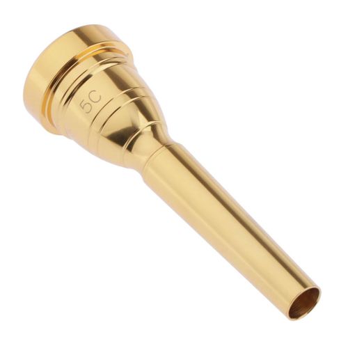 Generic Classical Series Trumpet Mouthpiece 5C Size Brass Golden