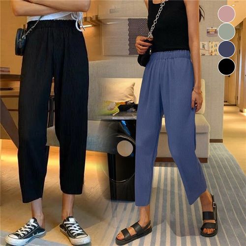 Buy Wholesale China 2024 Retro Elastic Draping Warm Wide-leg Cool Pants  Loose Casual Pants For Women & Pants at USD 10