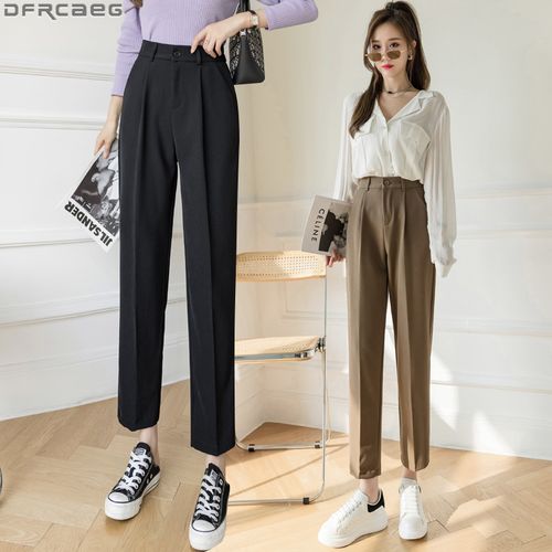 Korean Style High Waisted Joggers For Women Streetwear Harajuku