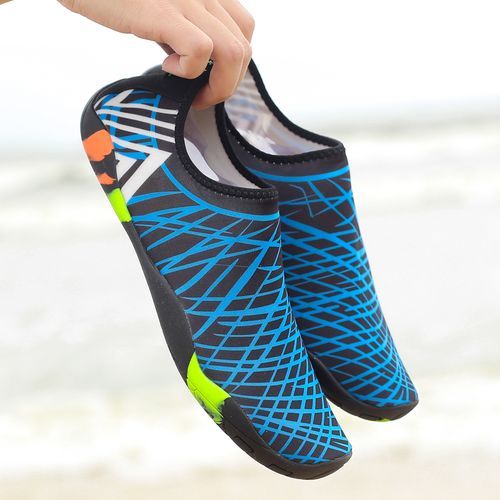 Buy Unisex Beach Water Shoes Quick-Drying Swimming Aqua Shoes Black Blue in Egypt