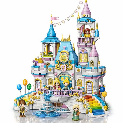 product_image_name-Qman-Princess Celebration Castle Building Blocks Set for Kids – 1373 Pieces with 5 Mini Figures, Creative Construction Toy for Girls Ages 6+-1
