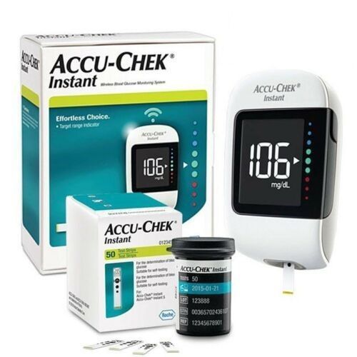 Buy ACCU CHEK Instant Wireless Blood Glucose Monitoring System +free 60 Check Strips in Egypt