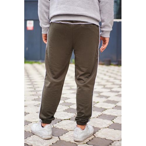 product_image_name-Trendyol-بنطال رياضي كاكي من ترينديول بتصميم عادي - TMNAW25EA00025-8