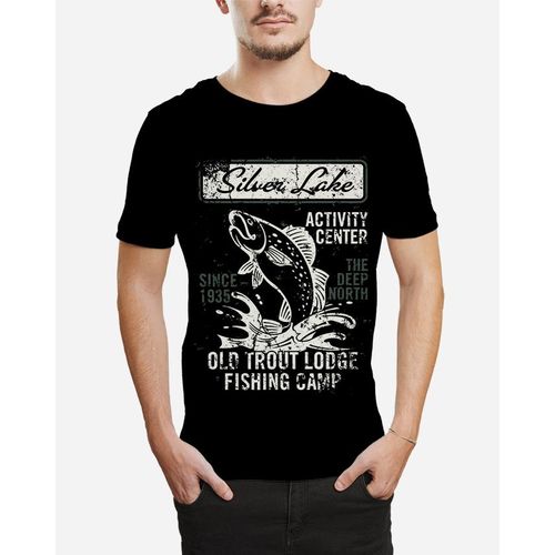 Buy Ibrand Printed-T-Shirt-black in Egypt