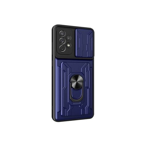 product_image_name-Generic-جراب سامسونج ايه 73 كام شيلد مقاوم الصدمات مع غطاء كاميرا متحرك ودبلة معدنية وحافظة كروت وبطاقات (سامسونج A73 5g )-4