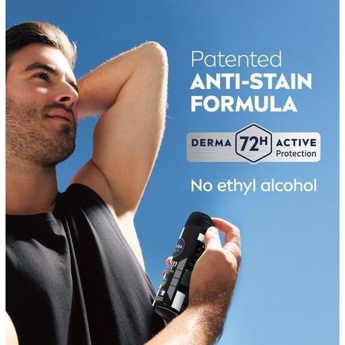 product_image_name-NIVEA-MEN Antiperspirant Spray for Men, Black & White Invisible Protection Original, 150ml-3