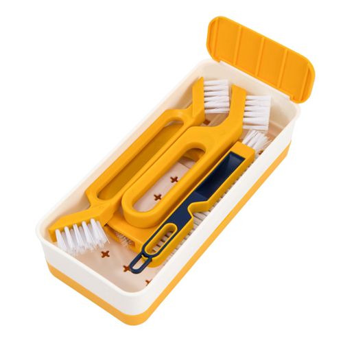 Crevice Brush Kitchen Cleaning Tool Set, Hard Bristle Groove