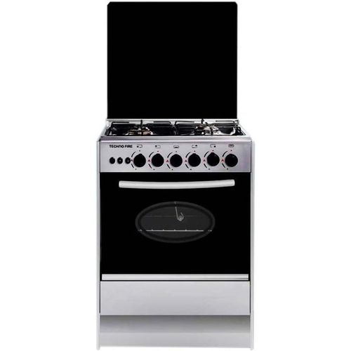 product_image_name-Techno Fire-بوتجاز غاز ، 4 شعلة، 60 سم، ستانلس ستيل واسود - TF-21-SS-1